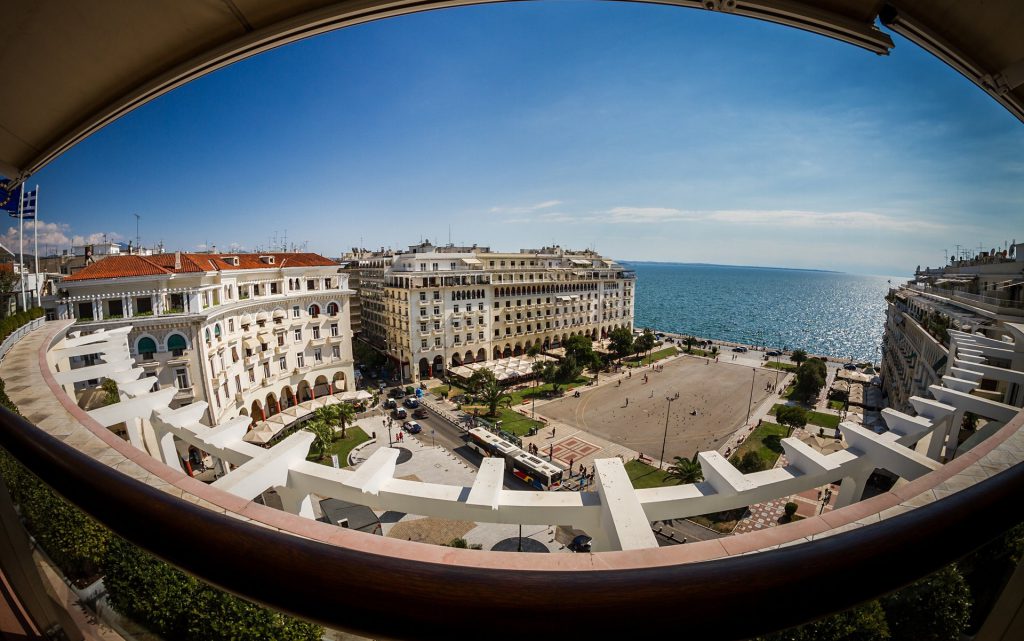 1920Panoramic view of Aristotelous at the heart of Thessaloniki city