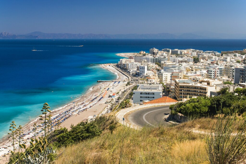 plaja Faliraki insula Rhodos