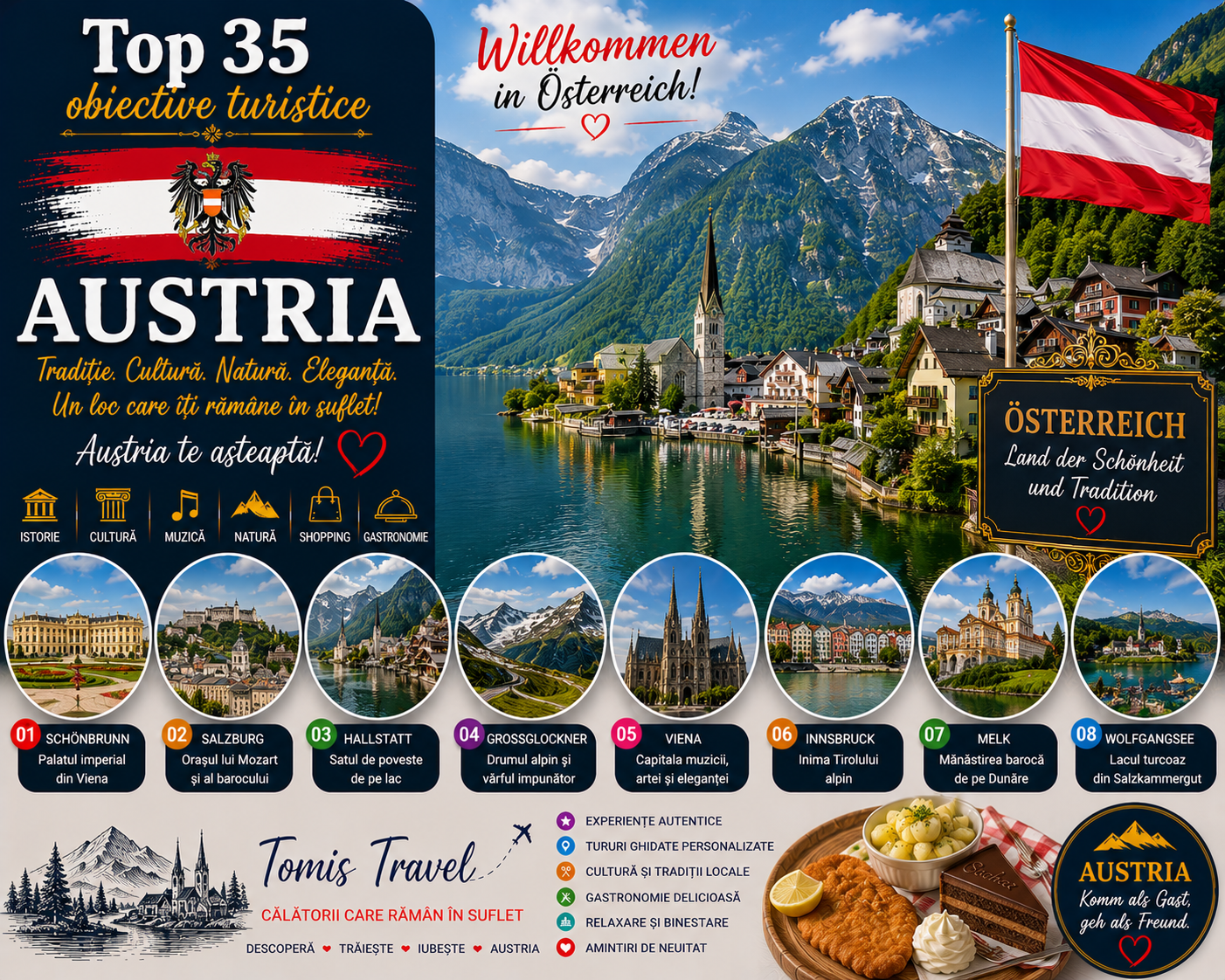 Obiective Turistice Austria: 35 locuri de vizitat, plaje și atracții de neratat