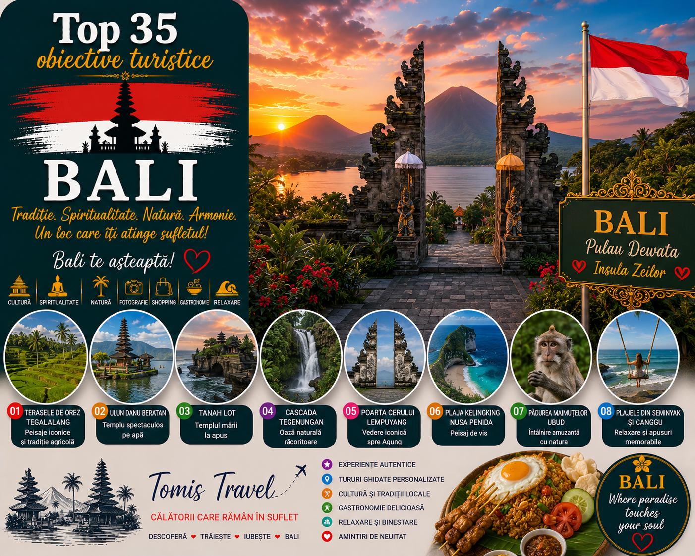 Obiective Turistice Bali: 35 locuri de vizitat, plaje și atracții de neratat