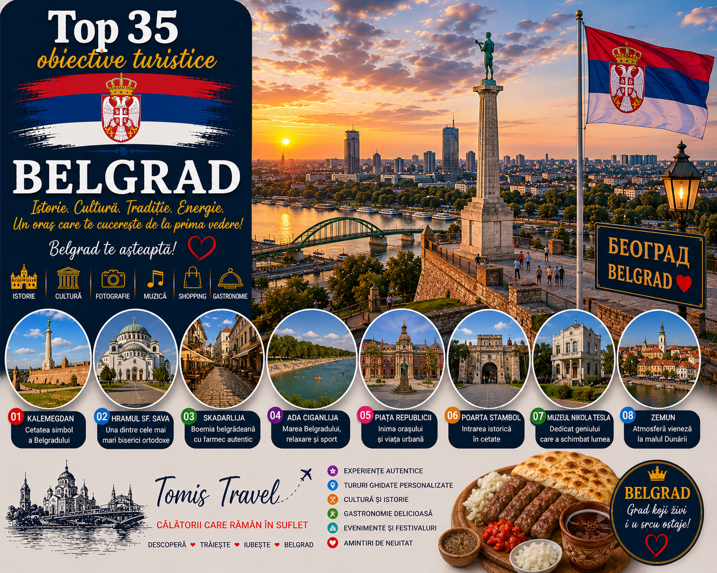 Obiective Turistice Belgrad: 35 locuri de vizitat, plaje și atracții de neratat