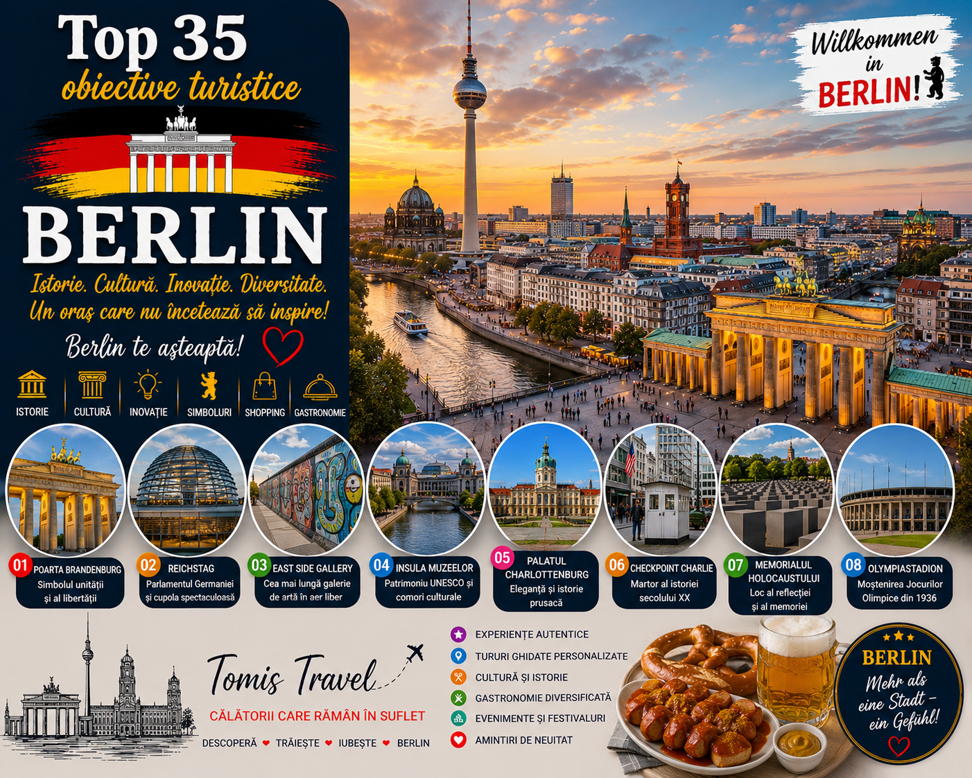 Obiective Turistice Berlin: 35 locuri de vizitat, plaje și atracții de neratat