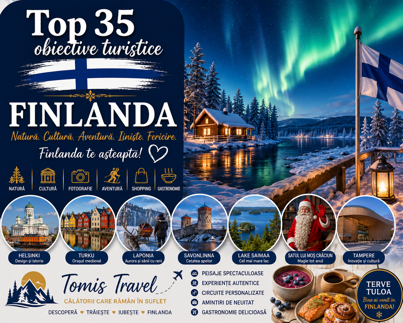 Obiective Turistice Finlanda: 35 locuri de vizitat, plaje și atracții de neratat