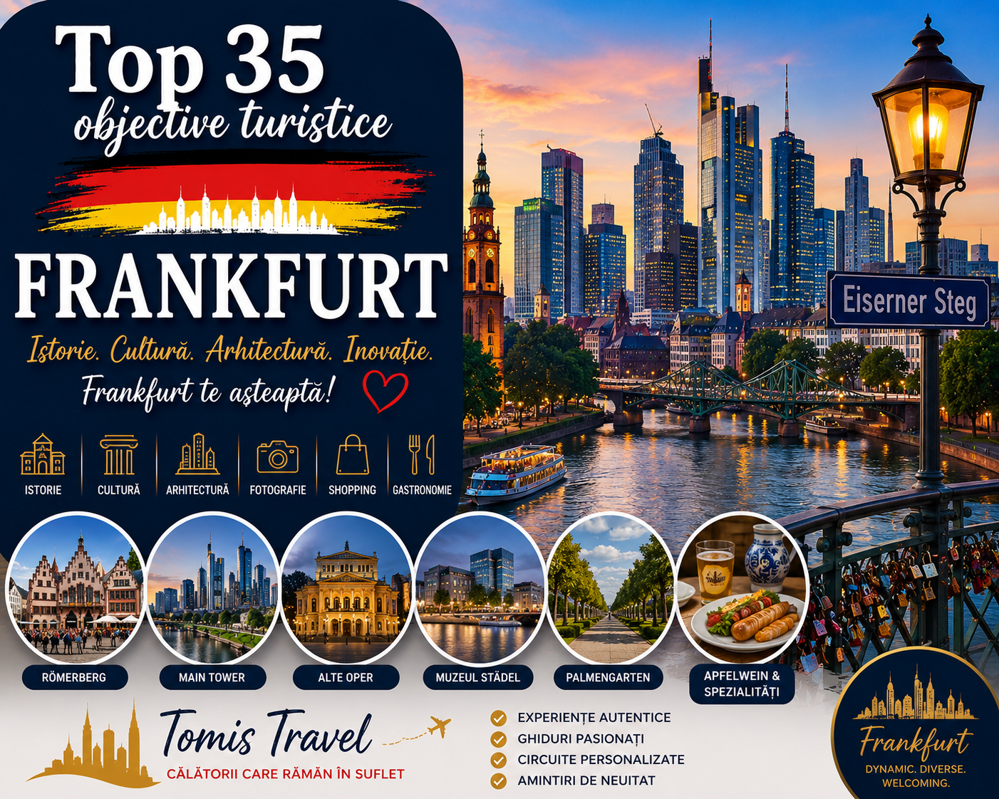 Obiective Turistice Frankfurt: 35 locuri de vizitat, plaje și atracții de neratat