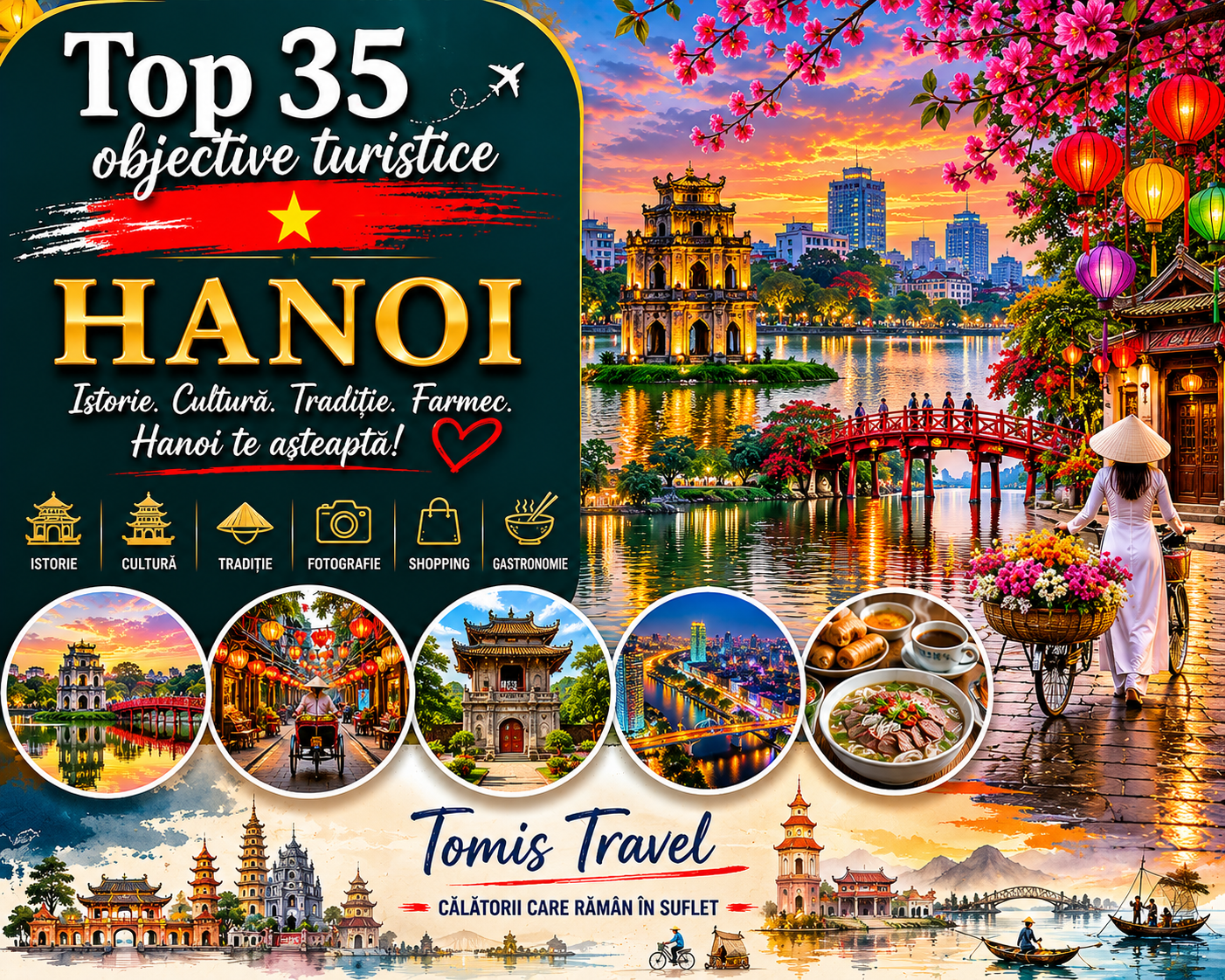 Obiective Turistice Hanoi: 35 locuri de vizitat, plaje și atracții de neratat