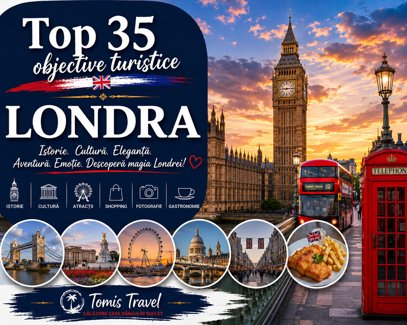 Obiective Turistice Londra: 35 locuri de vizitat, plaje și atracții de neratat