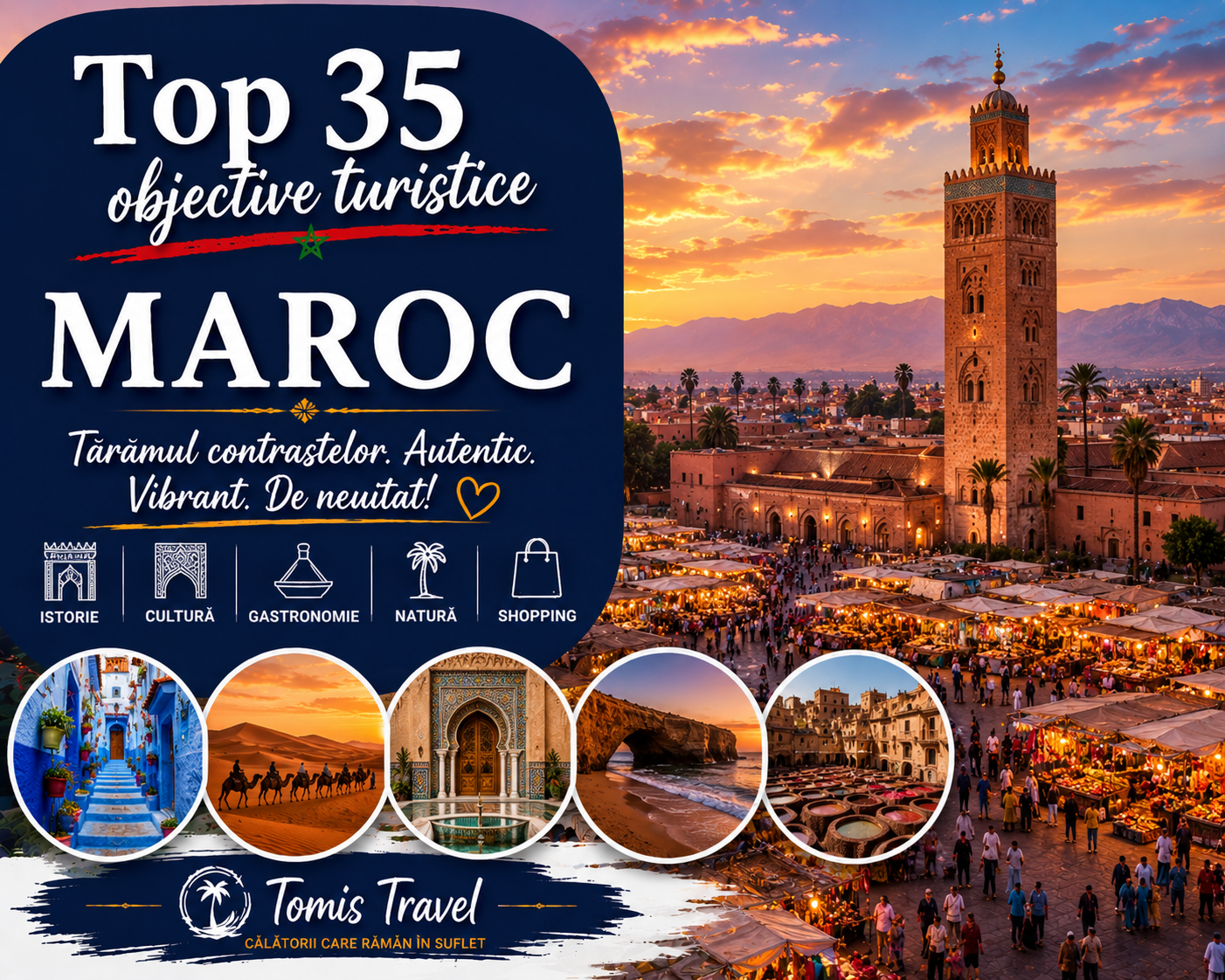 Obiective Turistice Maroc: 35 locuri de vizitat, plaje și atracții de neratat