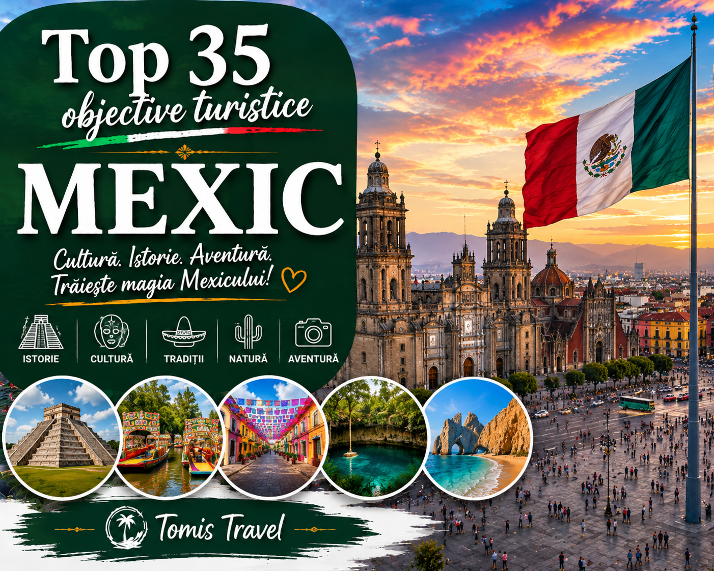 Obiective Turistice Mexic: 35 locuri de vizitat, plaje și atracții de neratat