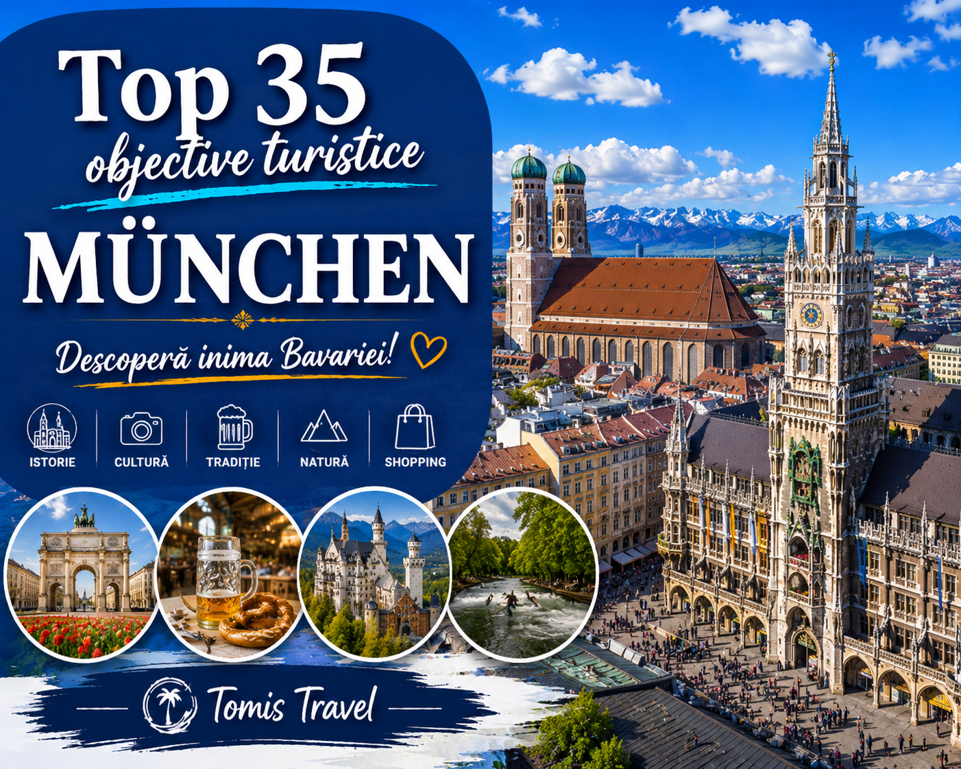 Obiective Turistice Munchen: 35 locuri de vizitat, plaje și atracții de neratat