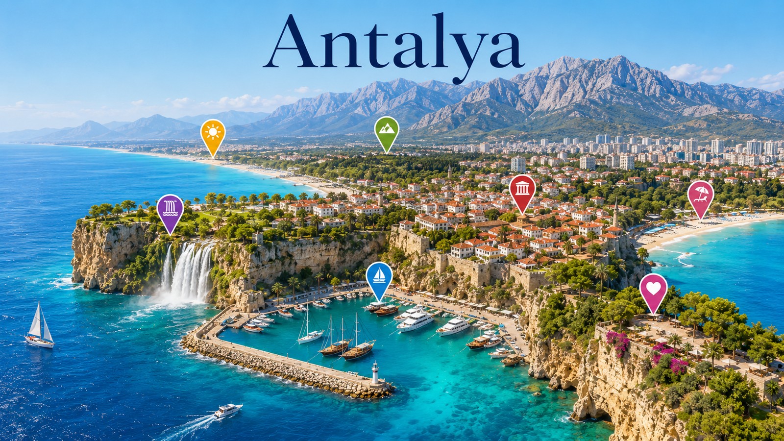 Harta Obiective Turistice Antalya