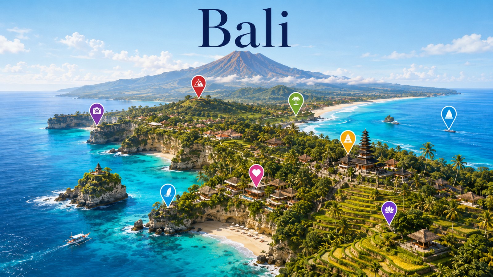 Harta Obiective Turistice Bali