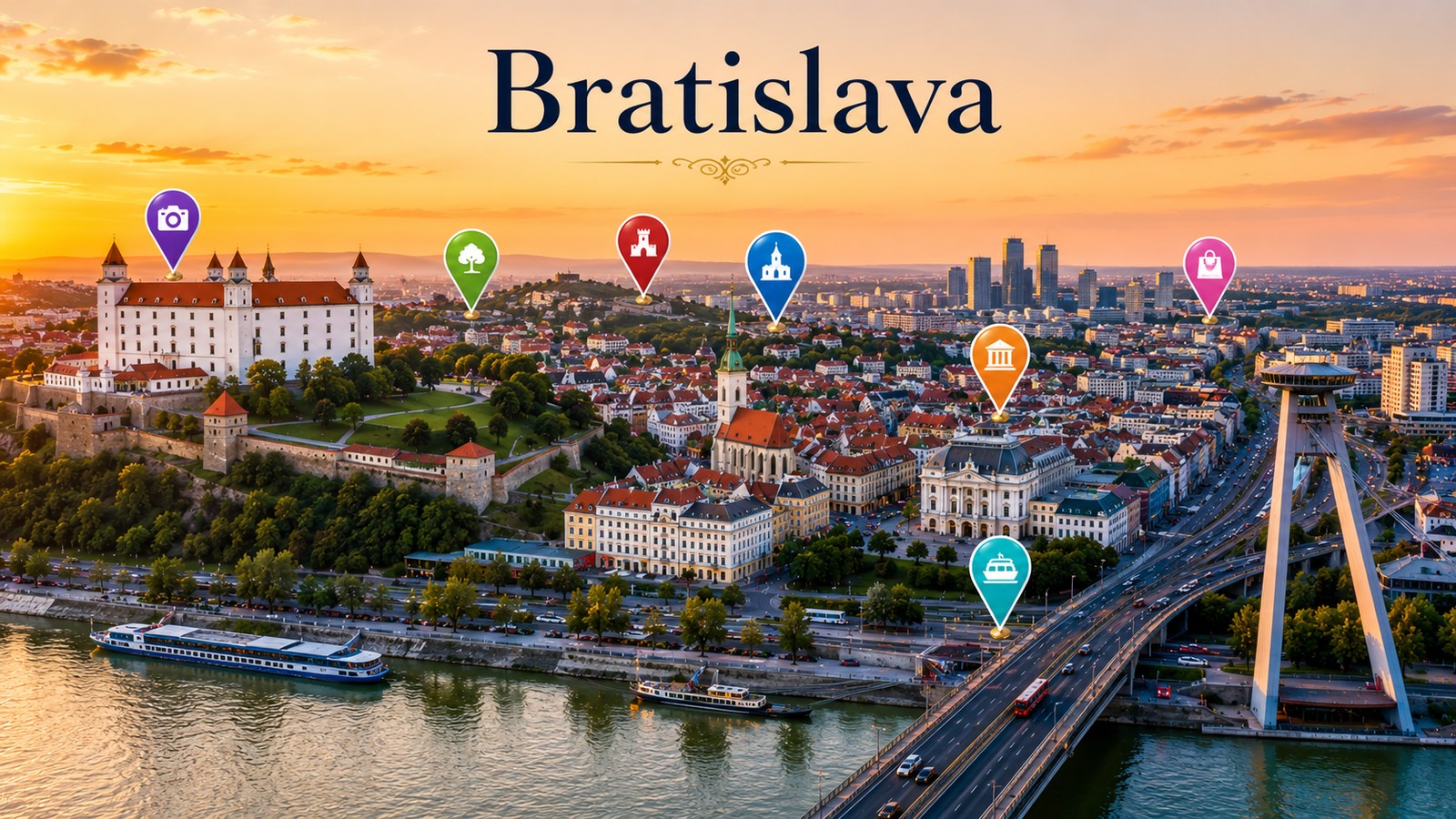 Harta Obiective Turistice Bratislava