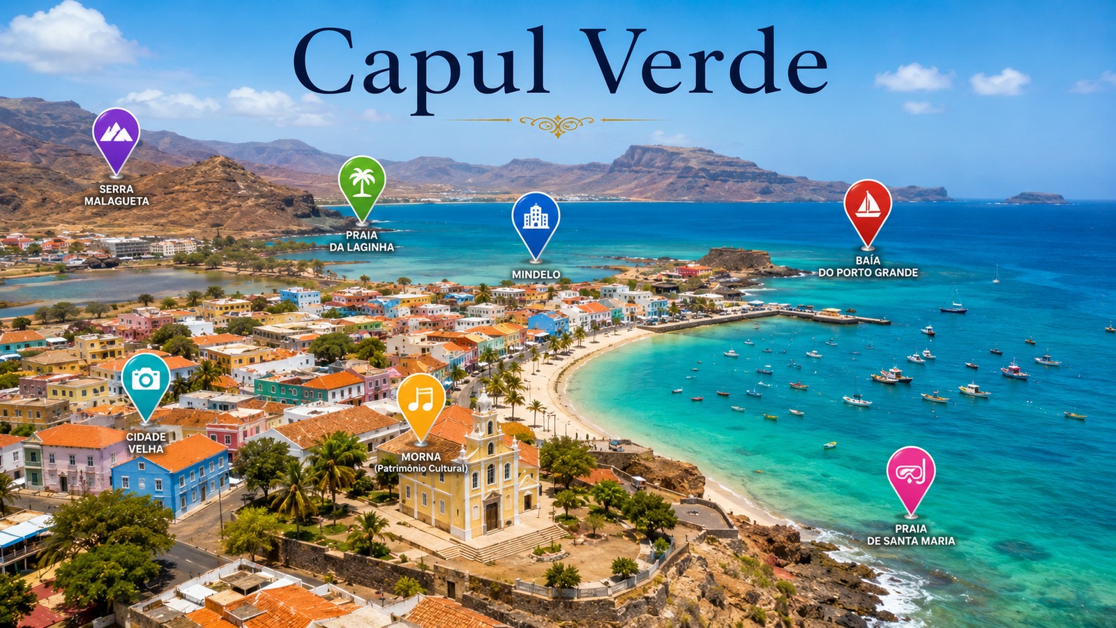 Harta Obiective Turistice Capul Verde
