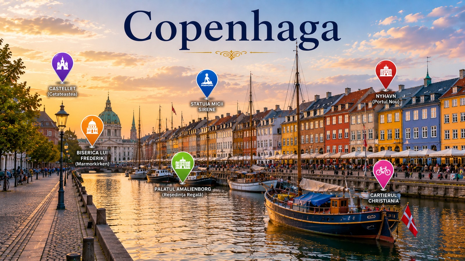 Harta Obiective Turistice Copenhaga