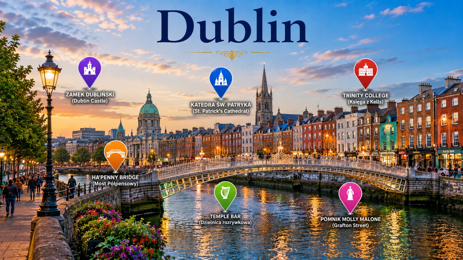 Harta Obiective Turistice Dublin
