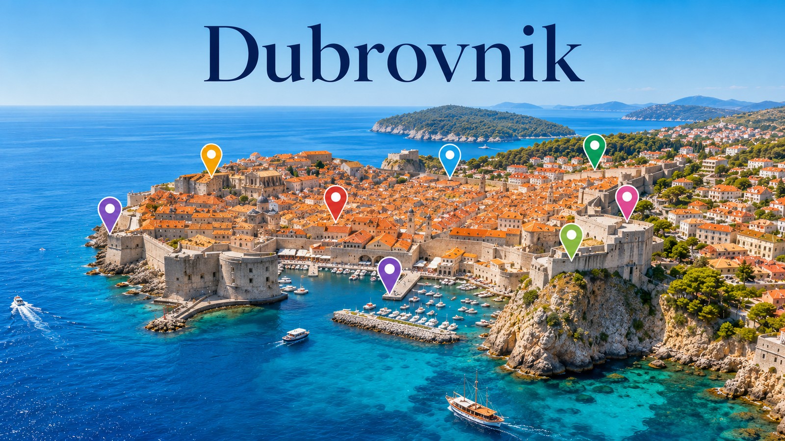 Harta Obiective Turistice Dubrovnik