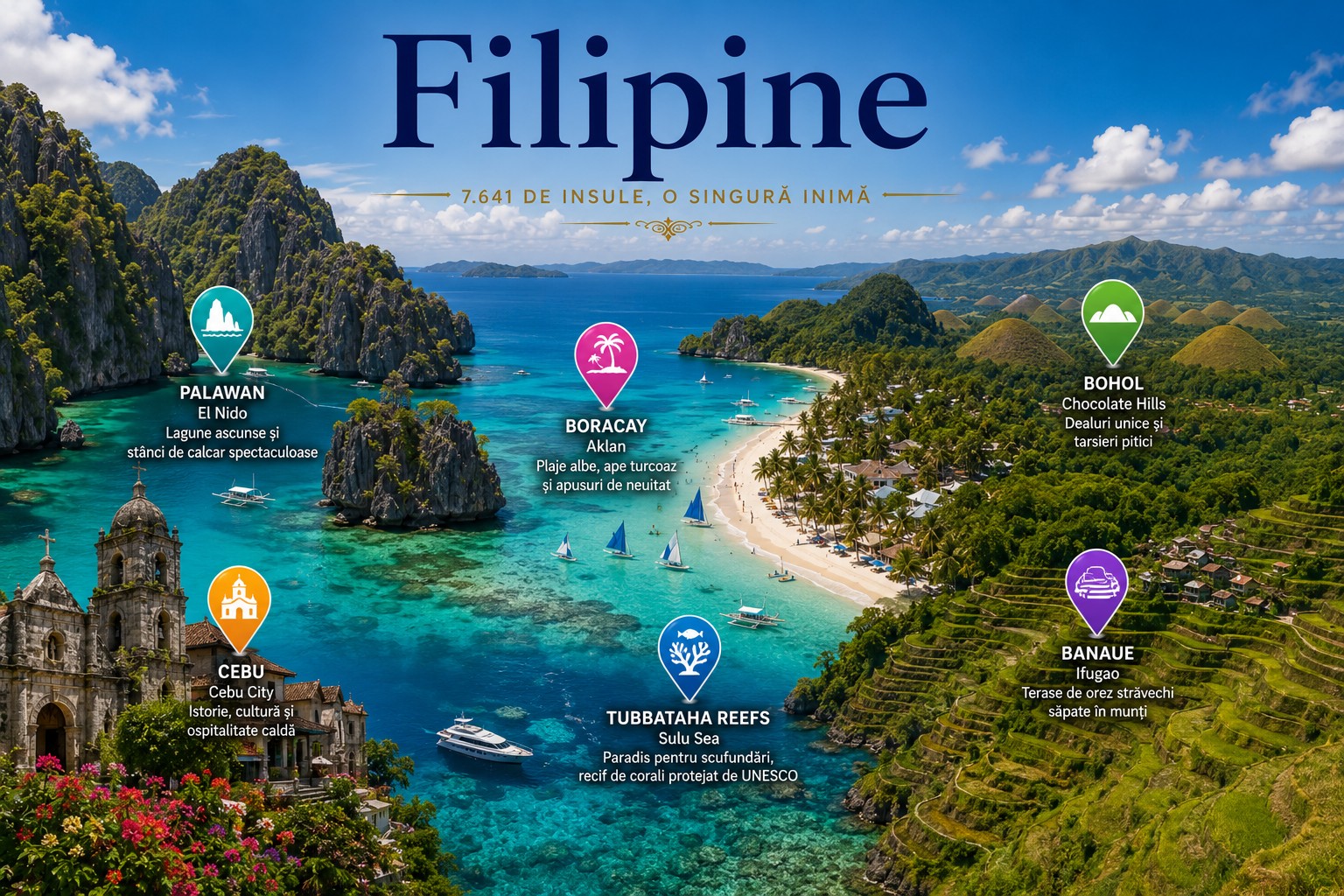 Harta Obiective Turistice Filipine
