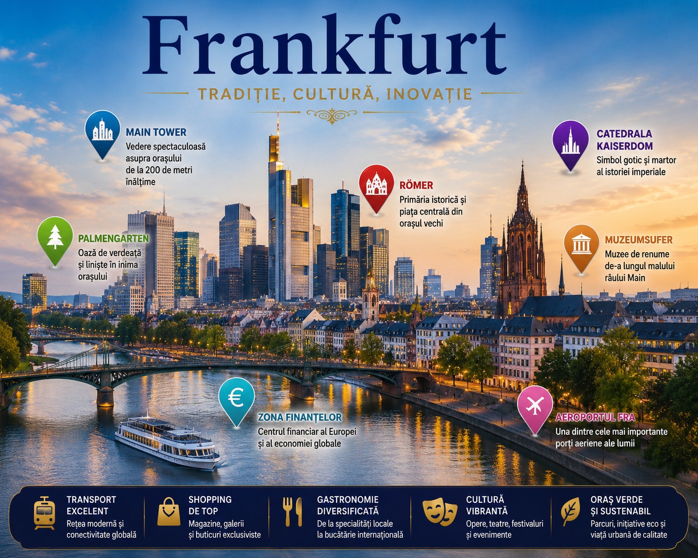 Harta Obiective Turistice Frankfurt