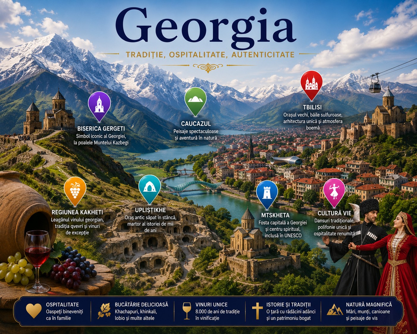 Harta Obiective Turistice Georgia
