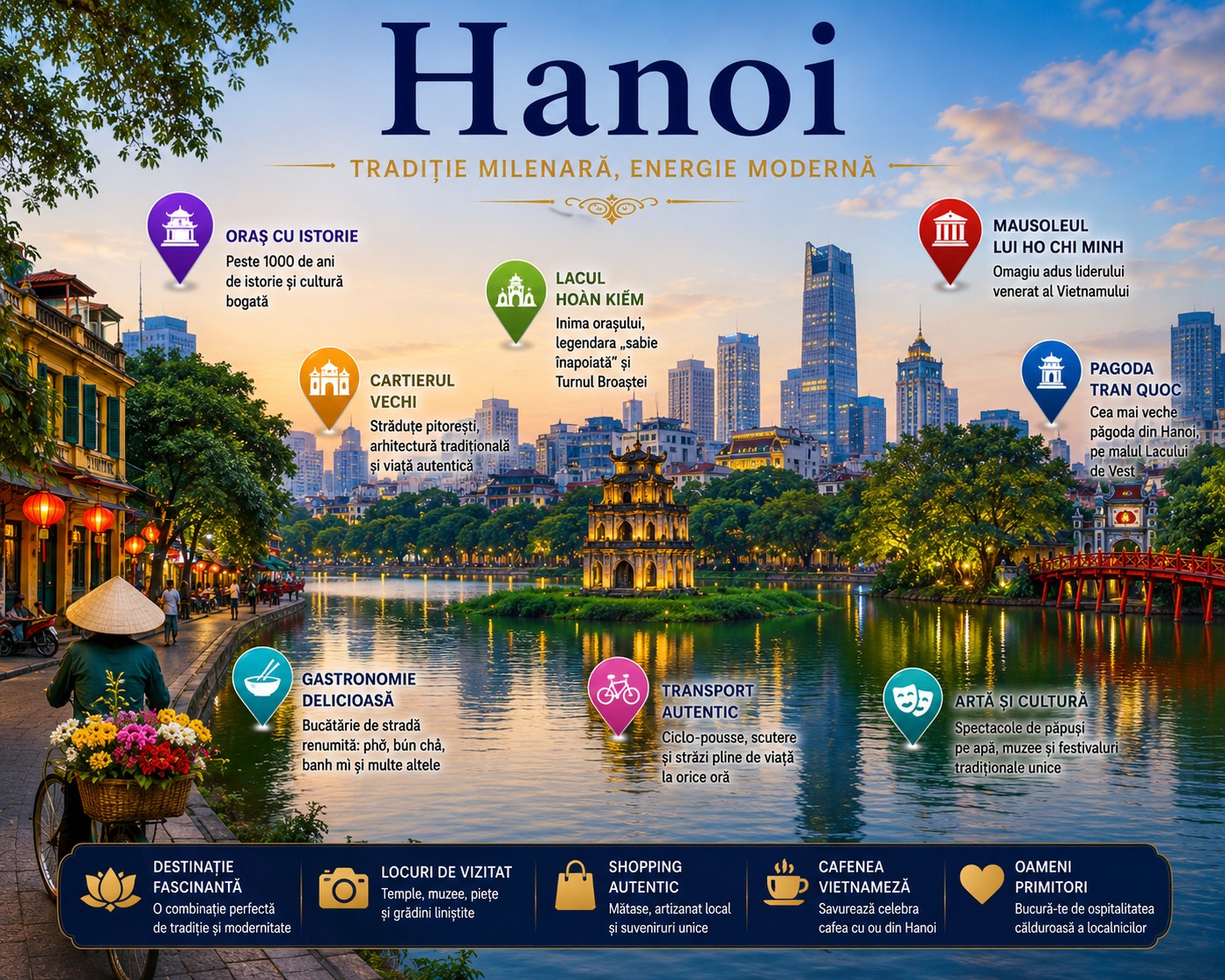 Harta Obiective Turistice Hanoi
