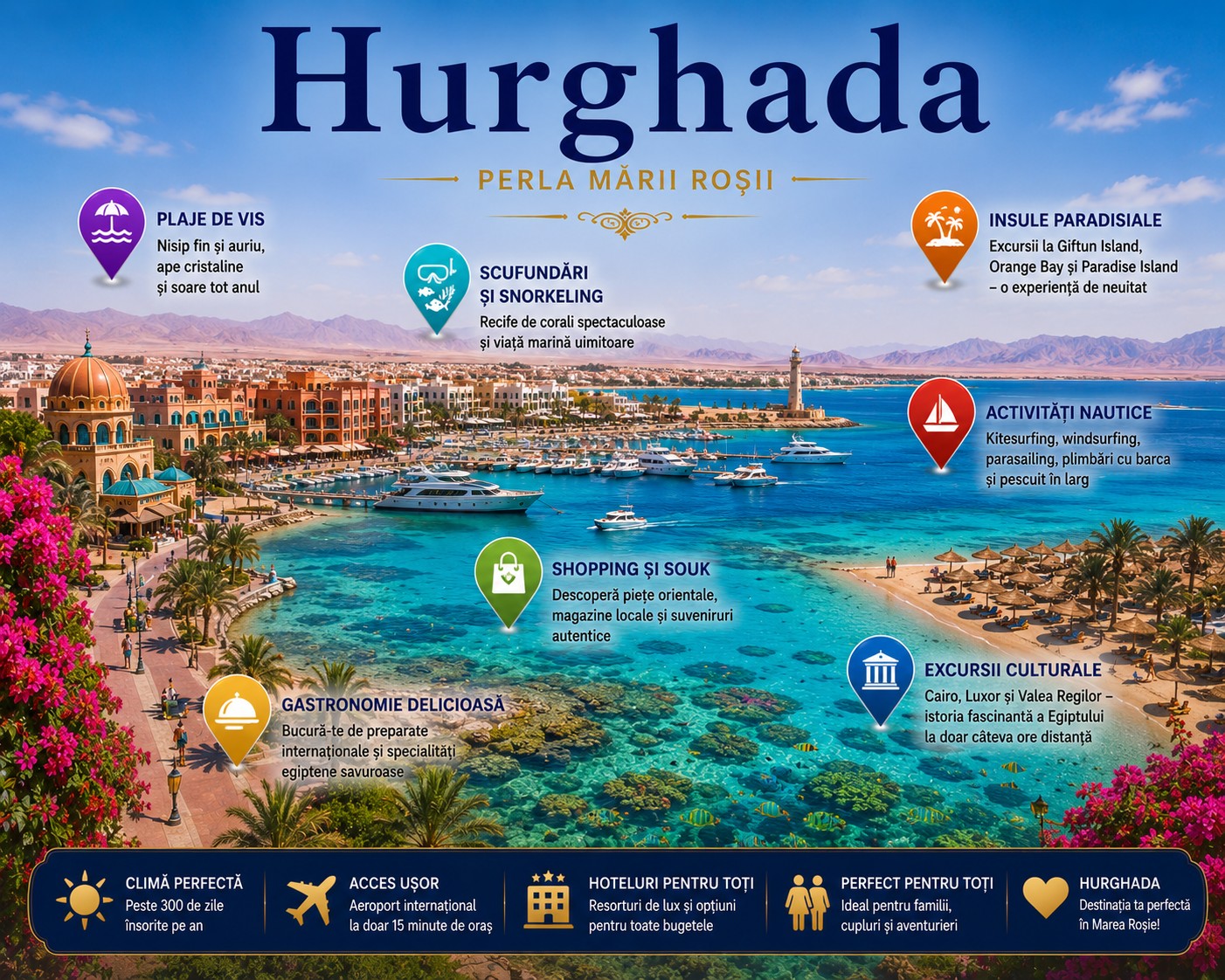 Harta Obiective Turistice Hurghada