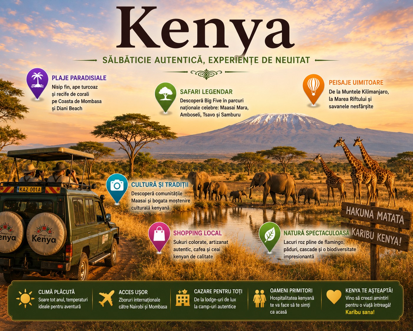 Harta Obiective Turistice Kenya