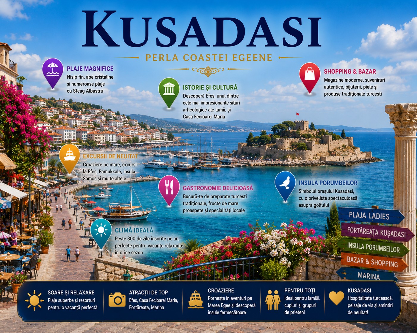 Harta Obiective Turistice Kușadası