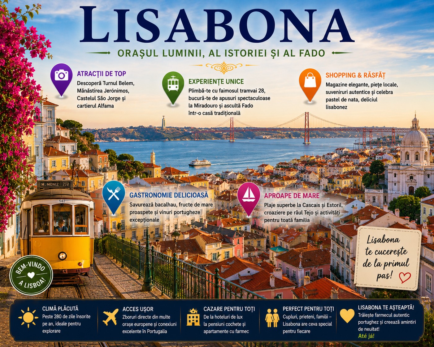 Harta Obiective Turistice Lisabona
