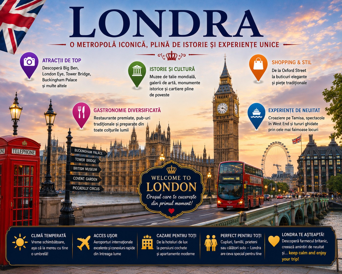 Harta Obiective Turistice Londra