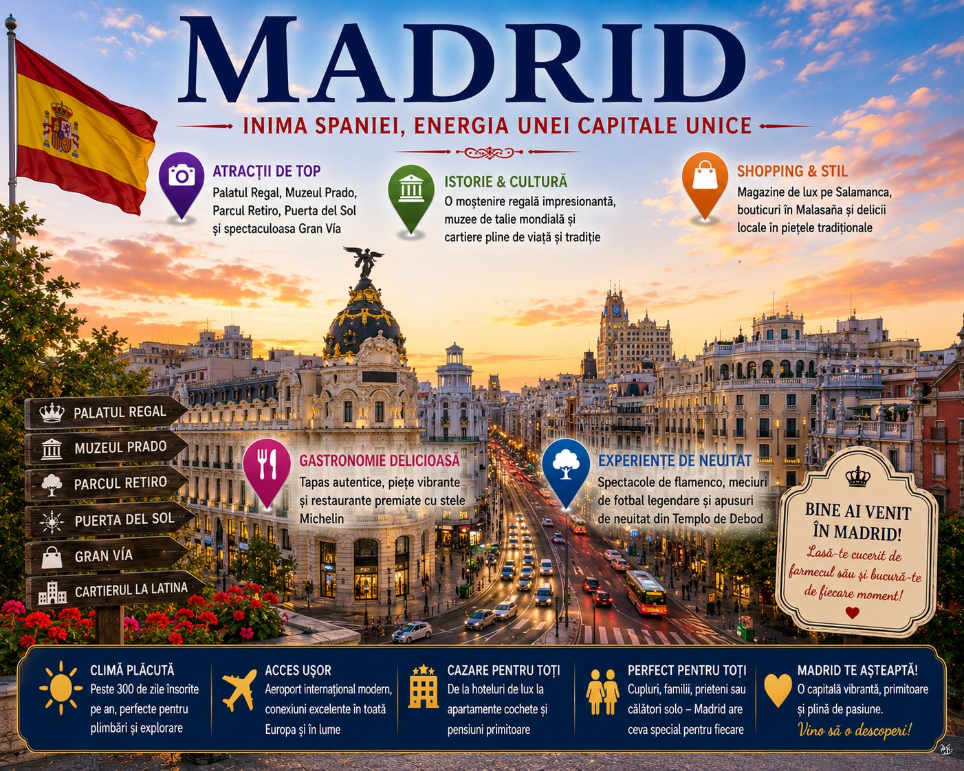 Harta Obiective Turistice Madrid