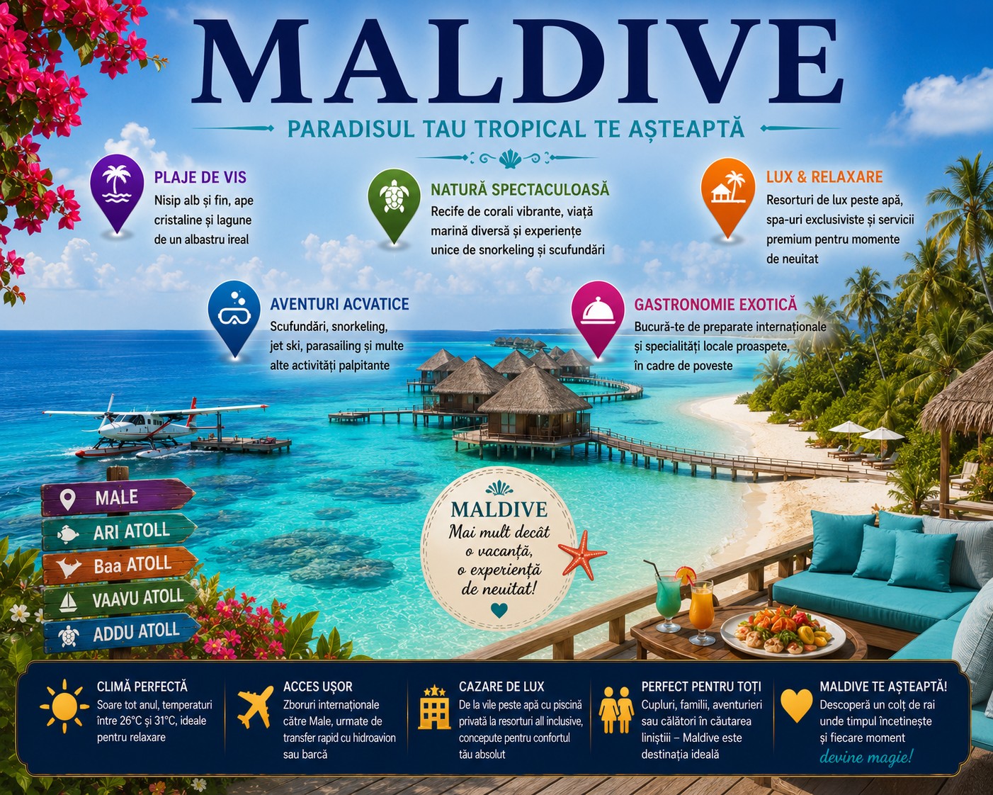 Harta Obiective Turistice Maldive