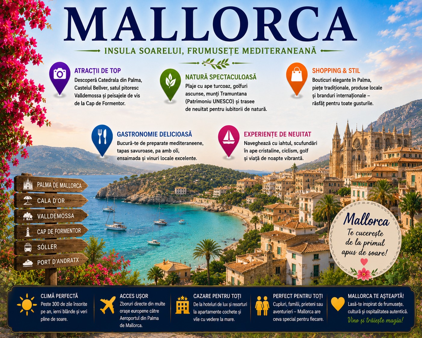 Harta Obiective Turistice Mallorca
