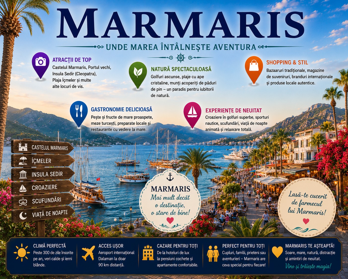 Harta Obiective Turistice Marmaris