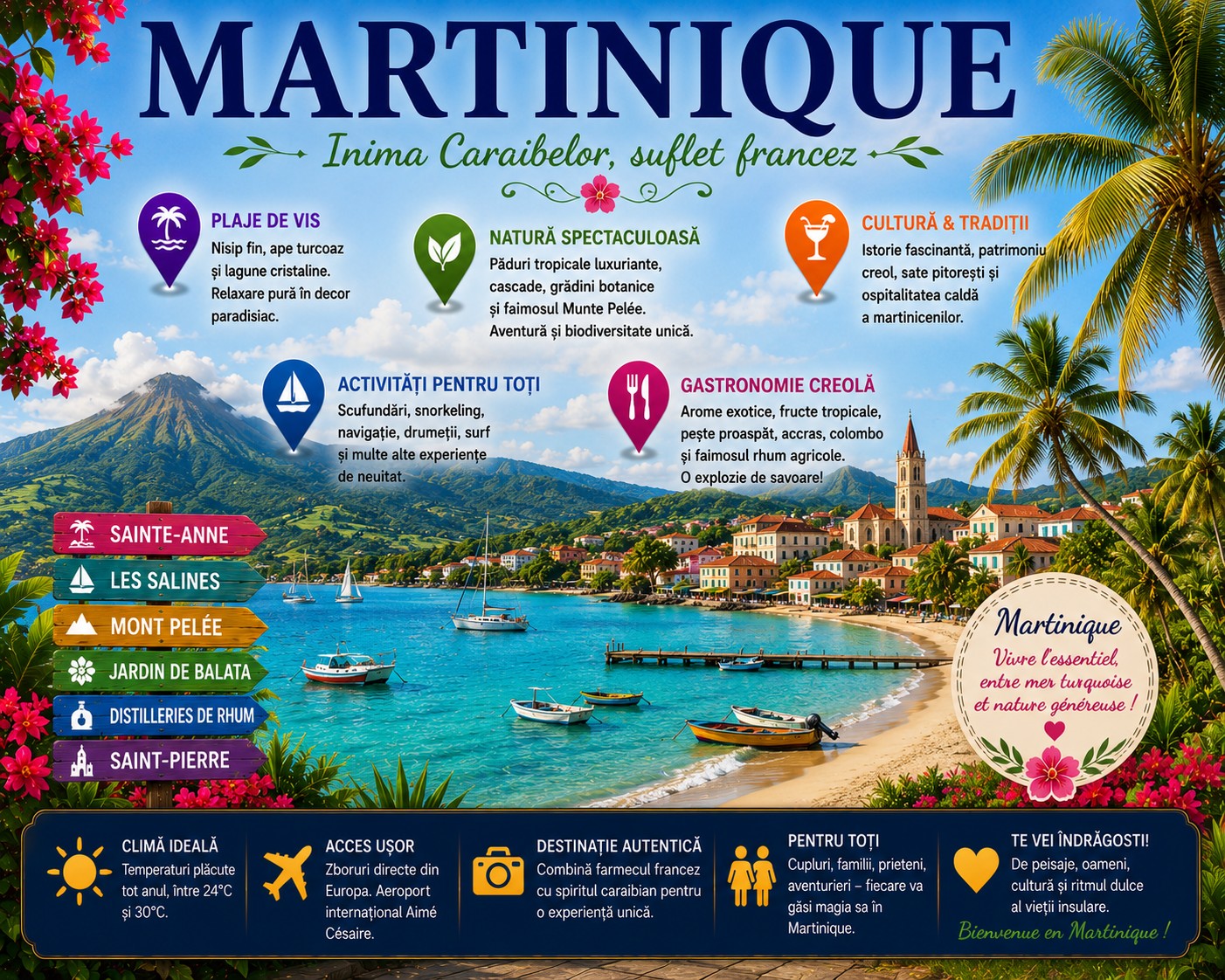 Harta Obiective Turistice Martinique