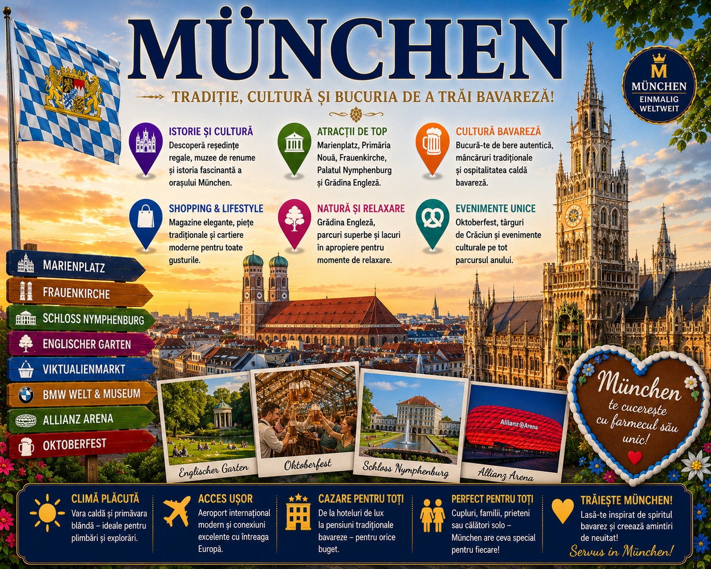 Harta Obiective Turistice Munchen