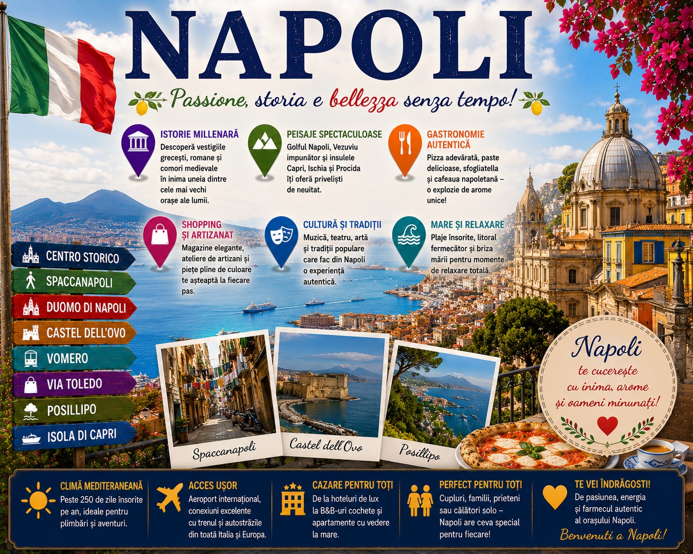 Harta Obiective Turistice Napoli