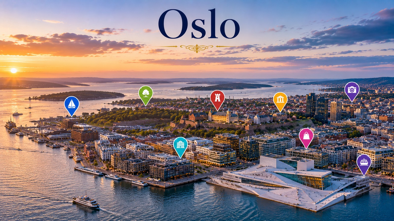 Harta Obiective Turistice Oslo