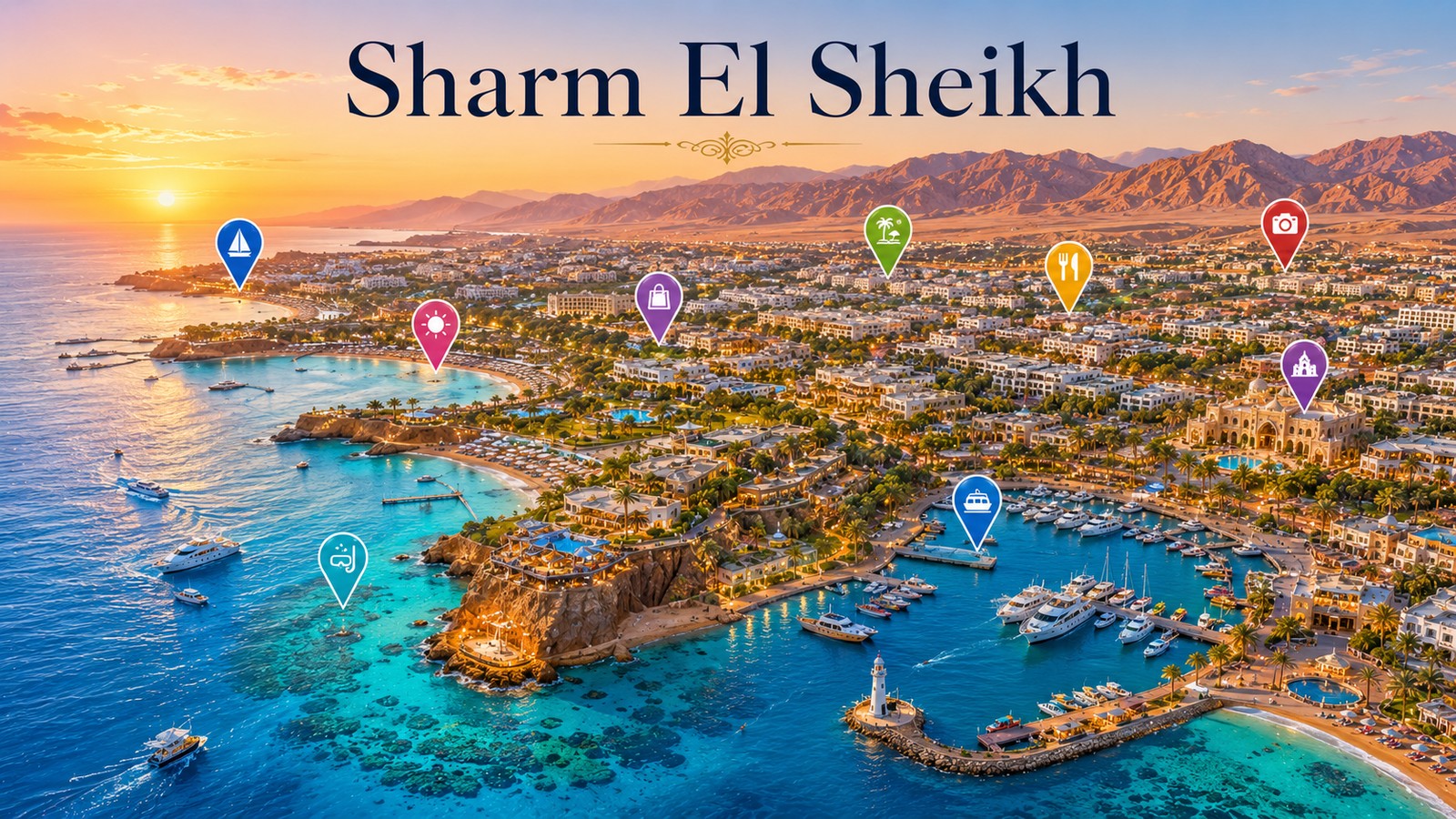 Harta Obiective Turistice Sharm el Sheikh
