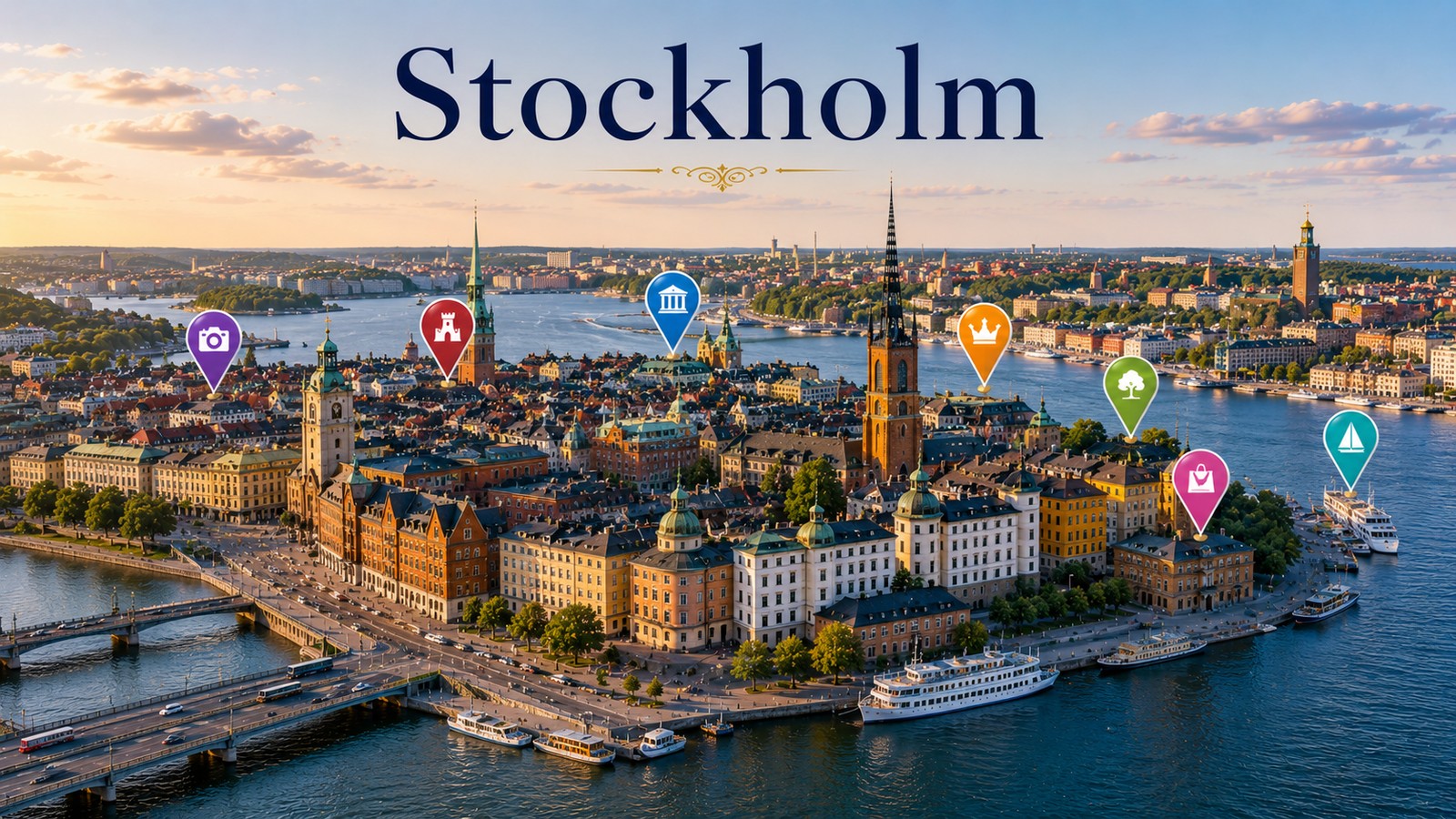 Harta Obiective Turistice Stockholm