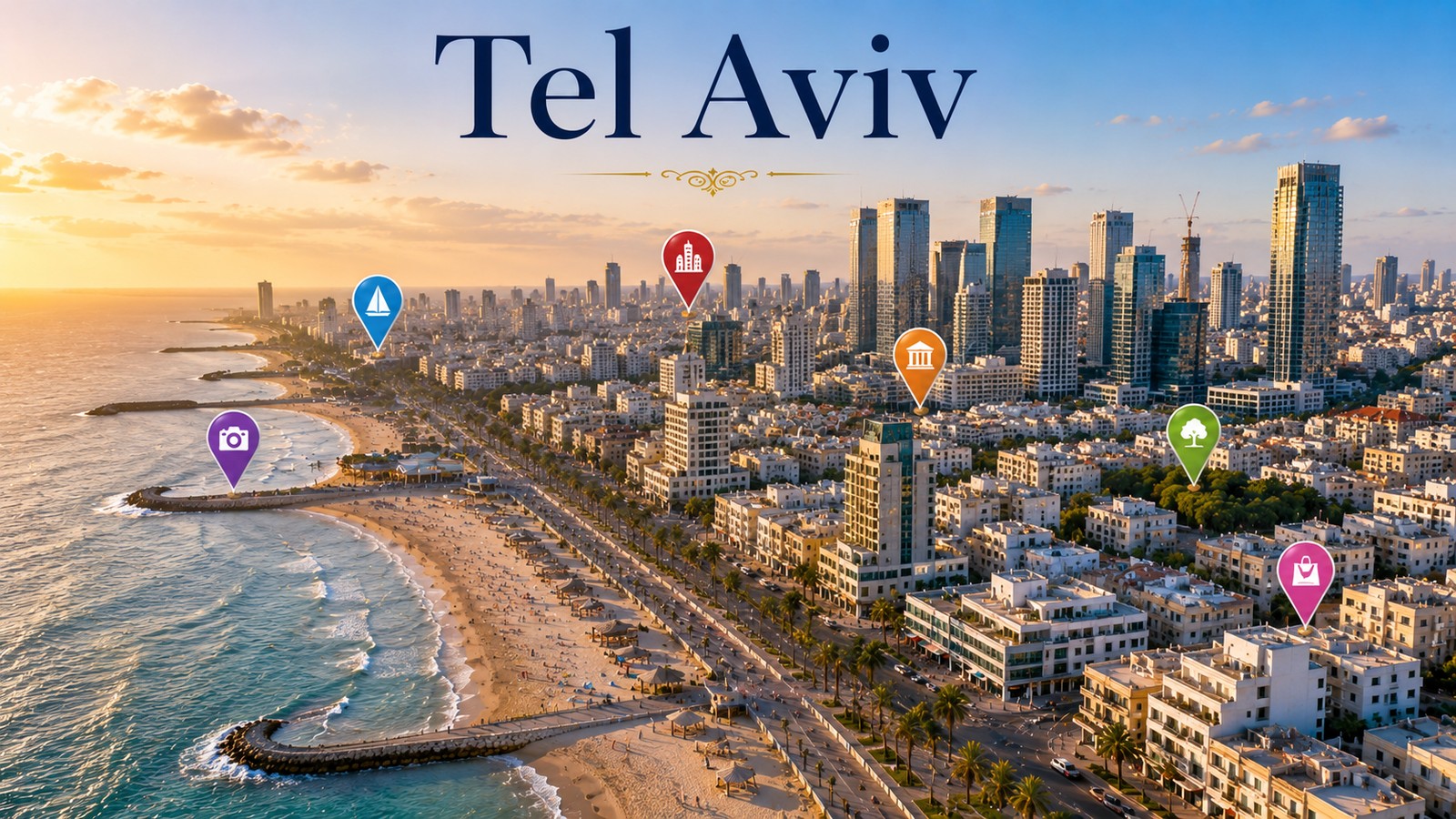 Harta Obiective Turistice Tel Aviv