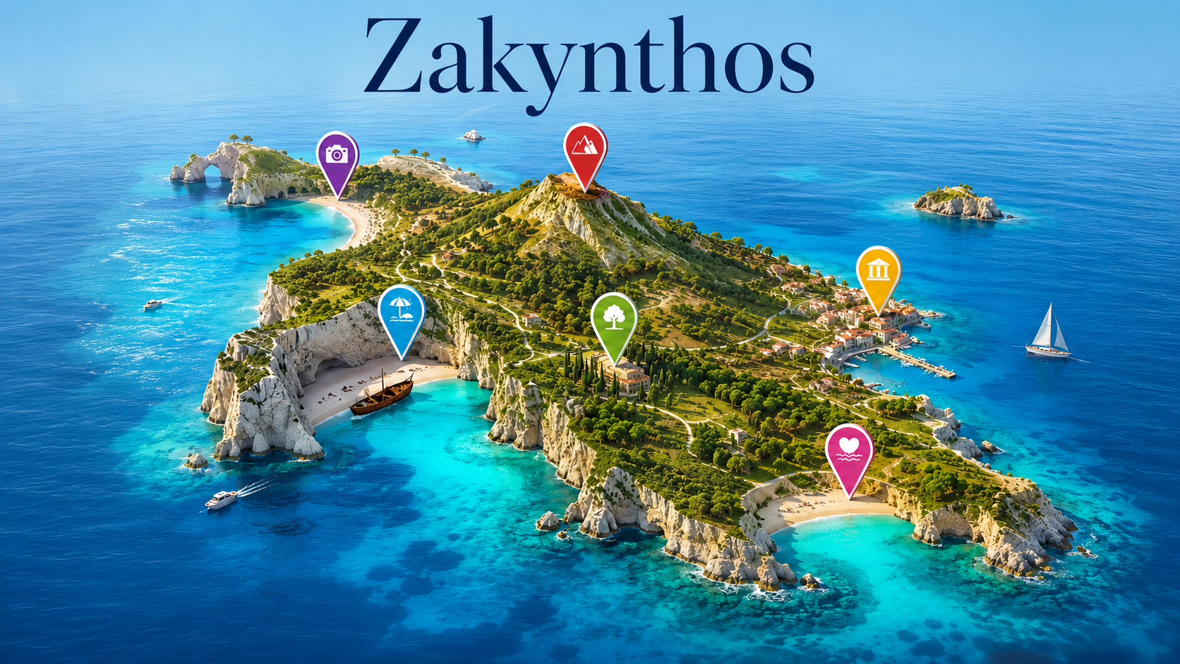 Harta-obiective-turistice-Zakynthos
